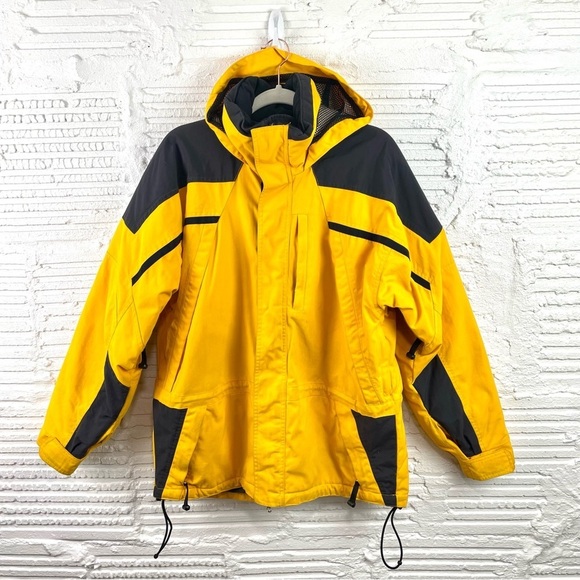 Obermeyer Men's Yellow & Black Jacket Outdoor Winter Snow Sports Size Small - Picture 1 of 16